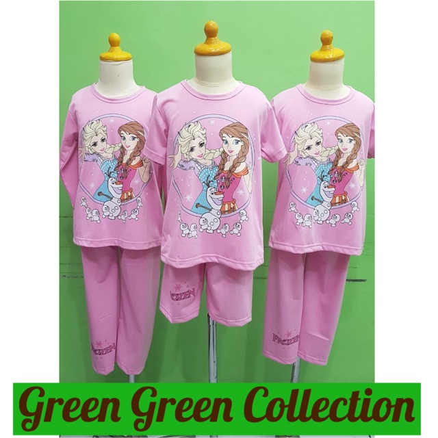 Piyama kaos anak premium Frozen