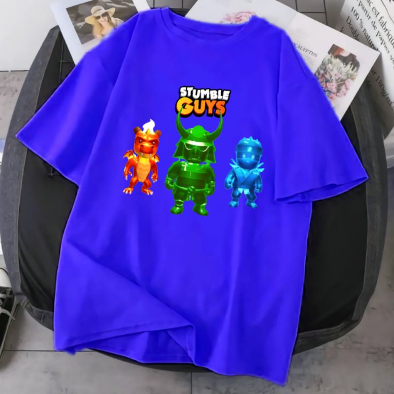 baju kaos anak stumble guys bahan premium Free nama