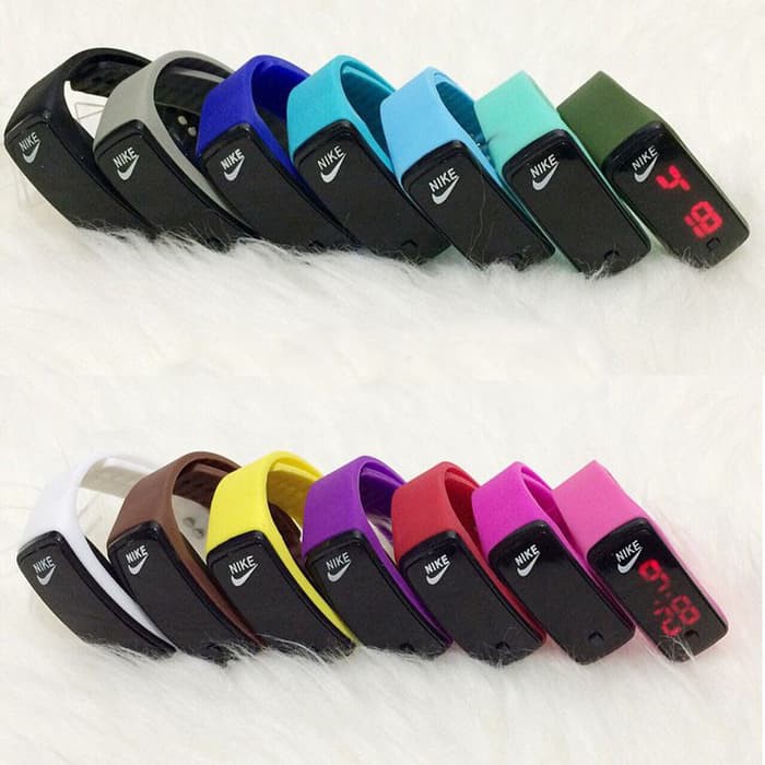 Jam tangan LED LCD ( Puma- Nike- Adidas)
