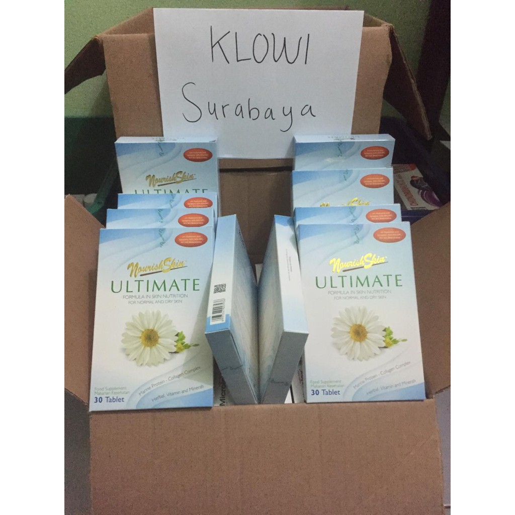 Nourish Skin Ultimate 30 Tablet / No Kerutan / Kulit Kencang / Awet Muda / Suplemen Kulit / Glowing