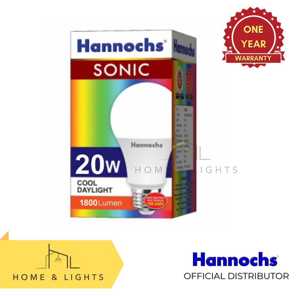 Hannochs Lampu LED Sonic 20W Cool Daylight