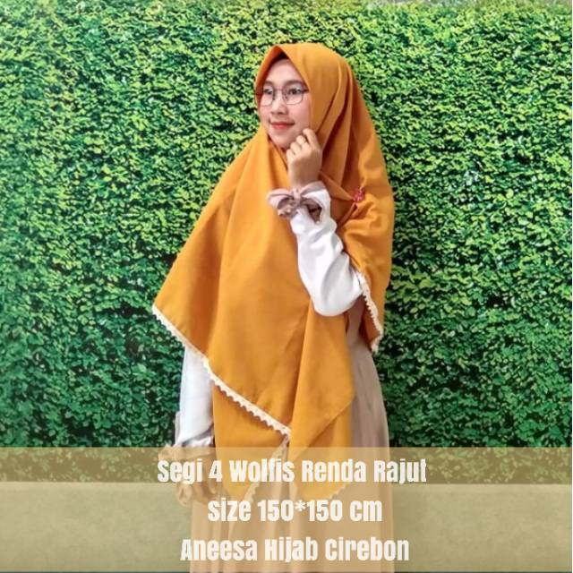 PROMO  JILBAB SEGI 4 WOLFIS 150*150 CM
