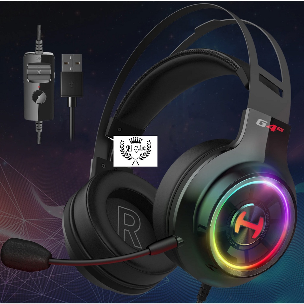 HEADPHONE GAMING MULTIFUNGSI HECATE G4 TE HEADSET Headphone 7.1 SURROUND 50mm NdFeB driver TUNED for E-SPORT