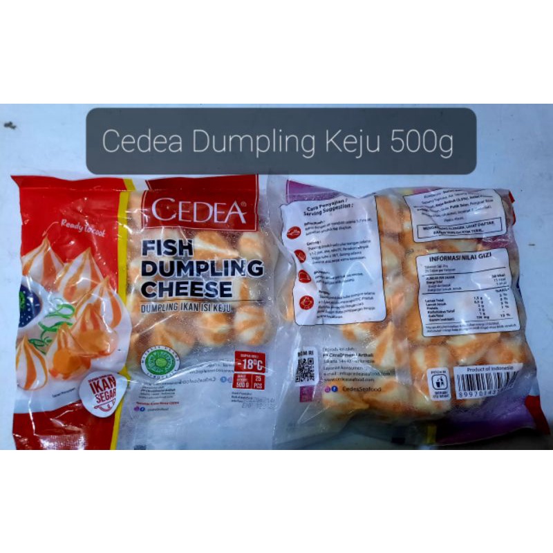 

Cedea dumpling ikan isi keju