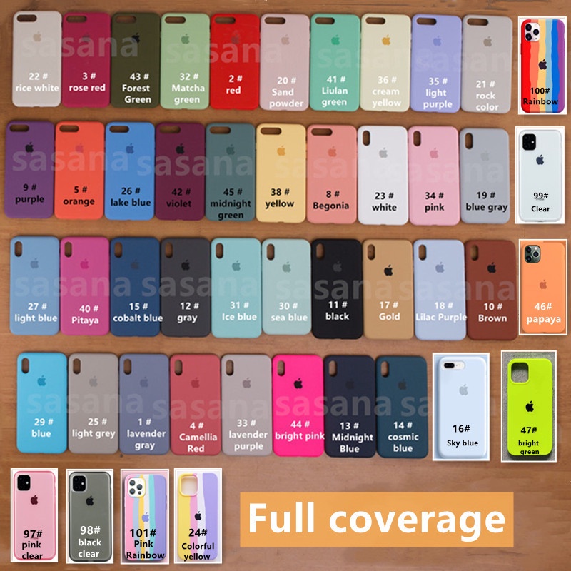 Full covered High quality iPhone 12 13 13 Pro Max 12Pro Max 11 11Pro Max Xs Max Xr 7P 8P 78 6SP 6S Real Liquid Silicone  iphone case-3
