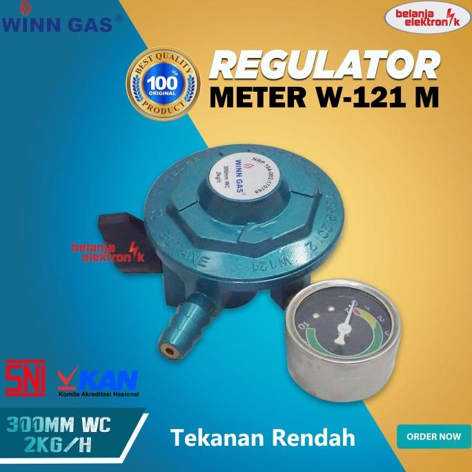 REGULATOR GAS METER TEKANAN RENDAH WINN GAS W-121 M