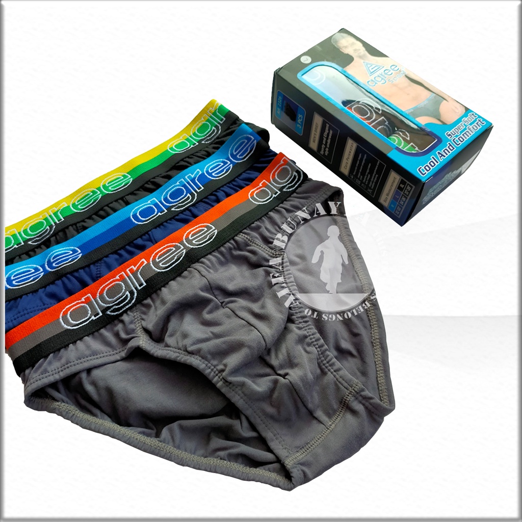 3 Pcs Celana Dalam Pria AGREE SPORT CD Underwear Pakaian Dalam AB26AGS