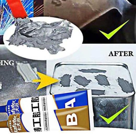 

Lem Reparasi Besi Metal Steel, Iron Aluminium Tahan Panas Material - 20g