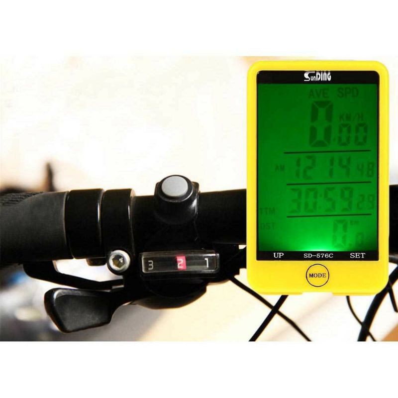 Spedometer Sepeda Wireless Odometer Speedometer Monitor Sepeda - SUNDING SD-576C