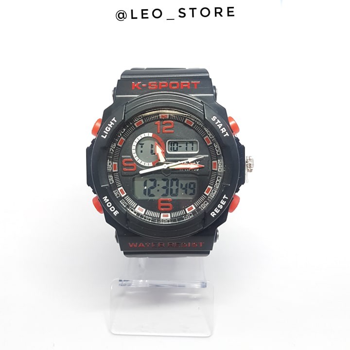 SPLIN A8. TERMURAH DUAL TIME JAM TANGAN LINARY MODEL BARU DENGAN KOTAK JAM