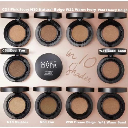 Make Over Powerstay Demi-Matte Cover Cushion W41 Coral Sand 15g