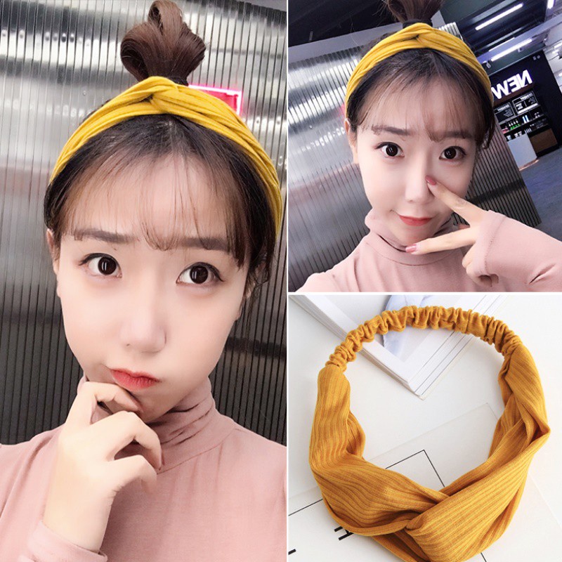 ♥TMALL88♥ Bandana Wanita H49 Style Korea / Bandana Rajut Aksesoris Wanita Karet Bando