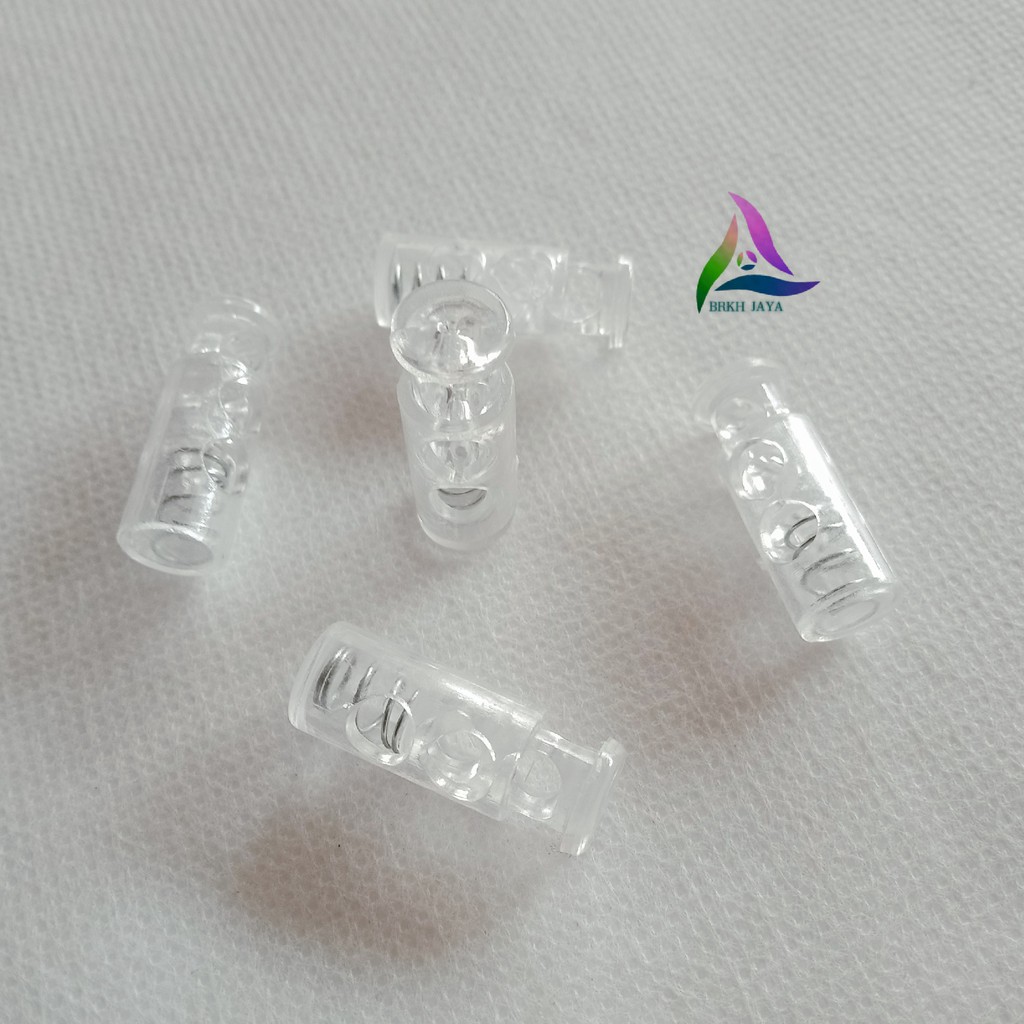 STOPPER BOTOL MASKER MINI LUBANG DUA PLASTIK BENING