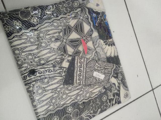 Kemeja Batik 113wy# Motif Wayang Edisi Imlek Bahan Katun Stretch
