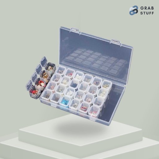 Kotak Penyimpanan Perhiasan Separate Organizer Bahan Plastik Berkualitas / Jewelry Organizer