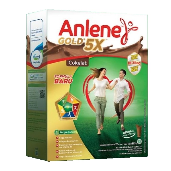 Anlene Gold Coklat 885 gr