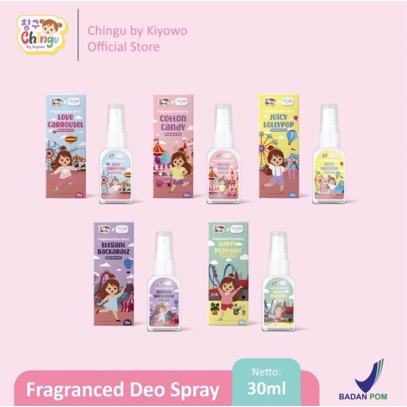 DEODORANT SPRAY DEOSPRAY BY CHINGU KIYOWO 30ml (deo spray)