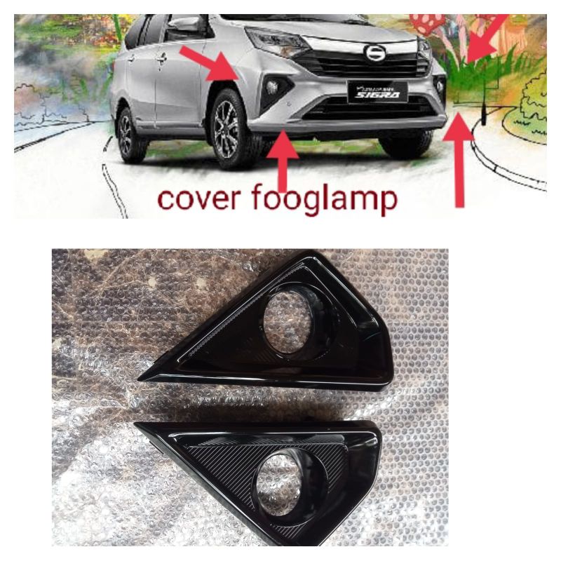 cover foglamp mobil sigra original set 2 pcs
