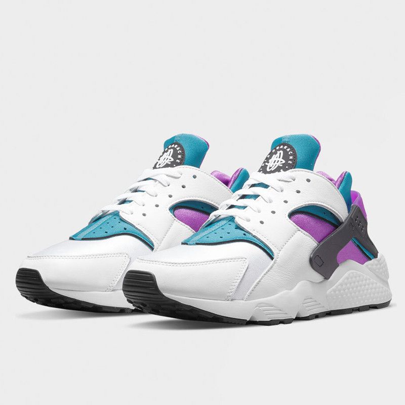 SEPATU SNEAKERS NIKE AIR HUARACHE WHITE DEEP MAGENTA ORIGINAL BNIB RESMI