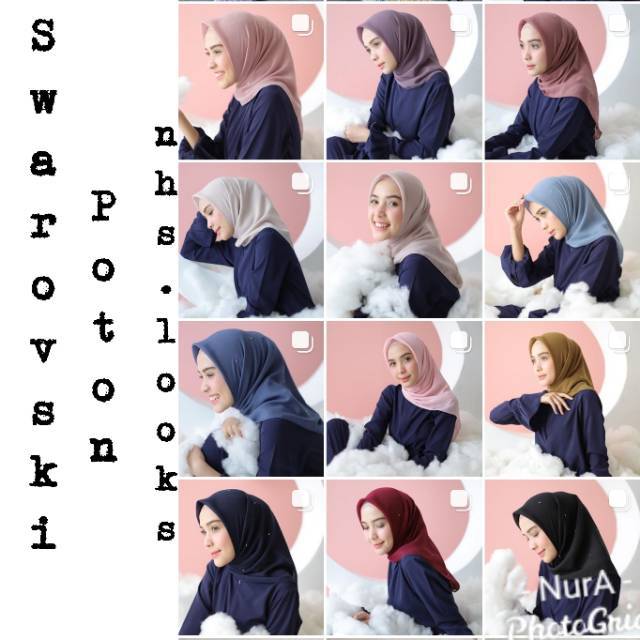 Swarovski Poton by Nhs.Looks - Hijab Segi4