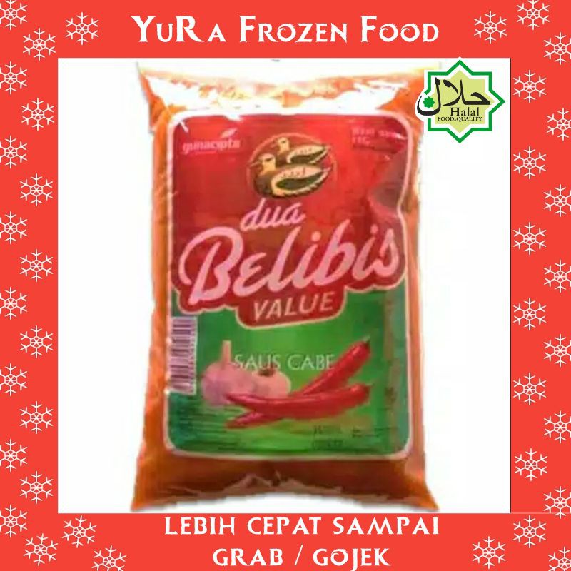 

DUA BELIBIS Saus Cabe Value 1Kg Termurah