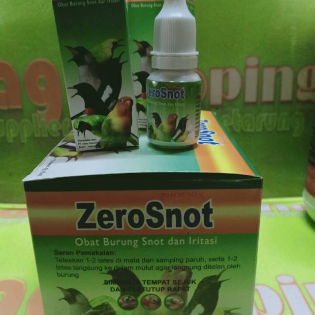 zero snot obat burung snot pilek ngorok lesu kedingan lovebird muray kenari