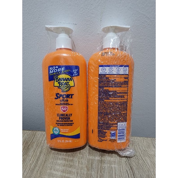 Banana Boat Ultra Sport Sunscreen Lotion SPF 50, 354 ML