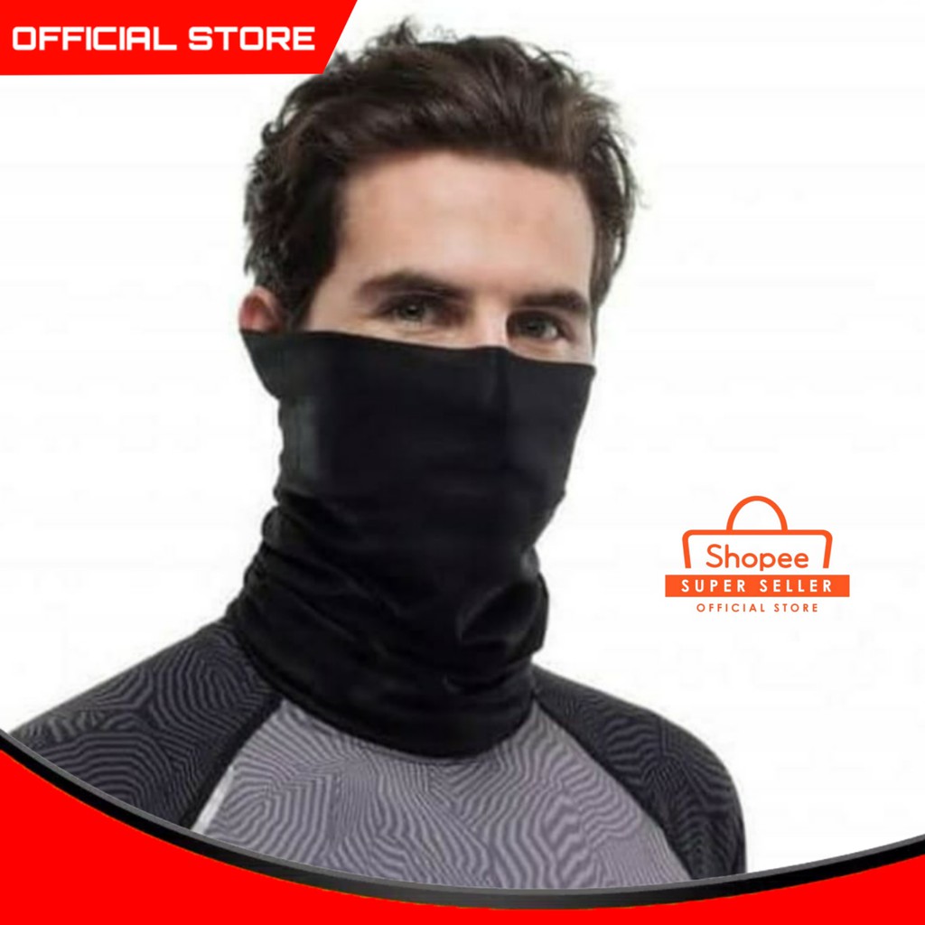 Jual Masker Motor Bandana Slayer Kain Hitam Polos Shopee Indonesia 