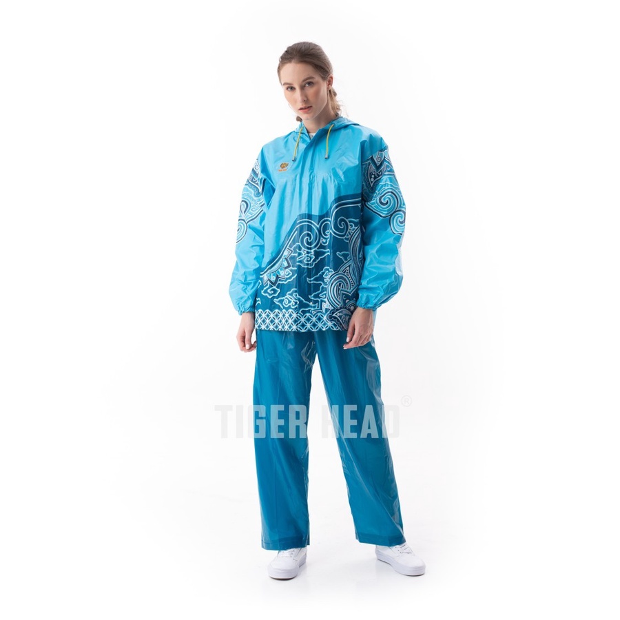 JAS HUJAN JAKET CELANA TIGER HEAD BATIK 285