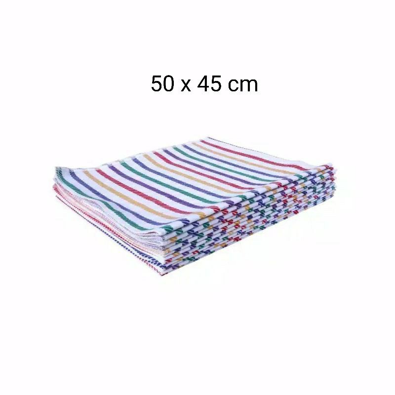 Alas Ompol Kain Lurik Bayi Jumbo 80x75 Cm Alas Ompol Bayi Newborn Salur Pelangi (ECER)