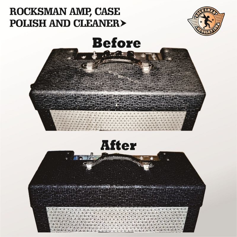 Pembersih Hardcase Gitar dan Amplifier - Rocksman Guitar Amp and Case Guitars Polish and Cleaner