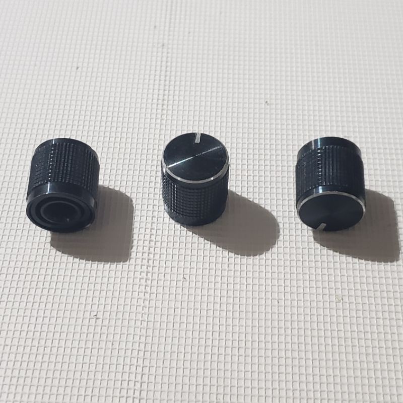 14mm Knob Potensio Aluminium Black