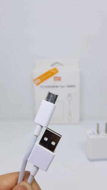 Charger Xiaomi Mi 6 Quick Charge 3.0A Charger Xiaomi ORIGINAL Kabel Data Type C 2.4A FAST CHARGING