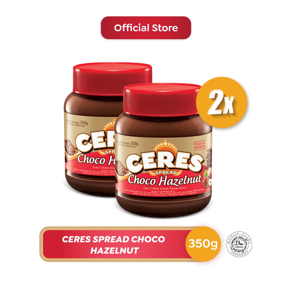 

Ceres Spread Choco Hazelnut Spread 350 g x 2 pcs