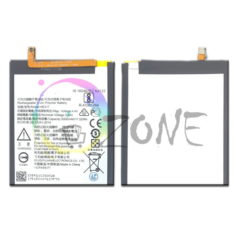 BATERAI BATTERY NOKIA 6 HE317 - TA1000 TA1003