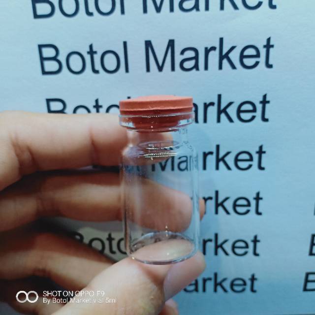 Botol vial kaca 5ml, 8ml, 10ml, 12ml, 15ml, 20ml kaca tutup karet ruber stopper botol kaca tester