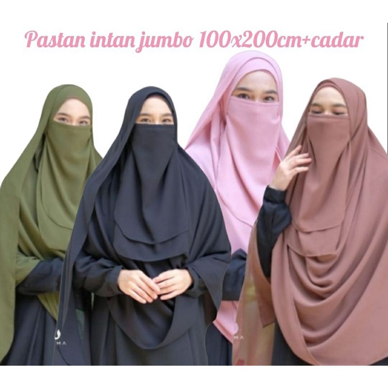 PASHMINA INSTAN syar'i JUMBO +CADAR/PASTAN JUMBO TERBARU BISA COD