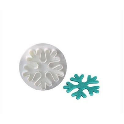 Fondant Plunger Cutter - Cetakan Fondant Snowflakes #02 (3pcs)