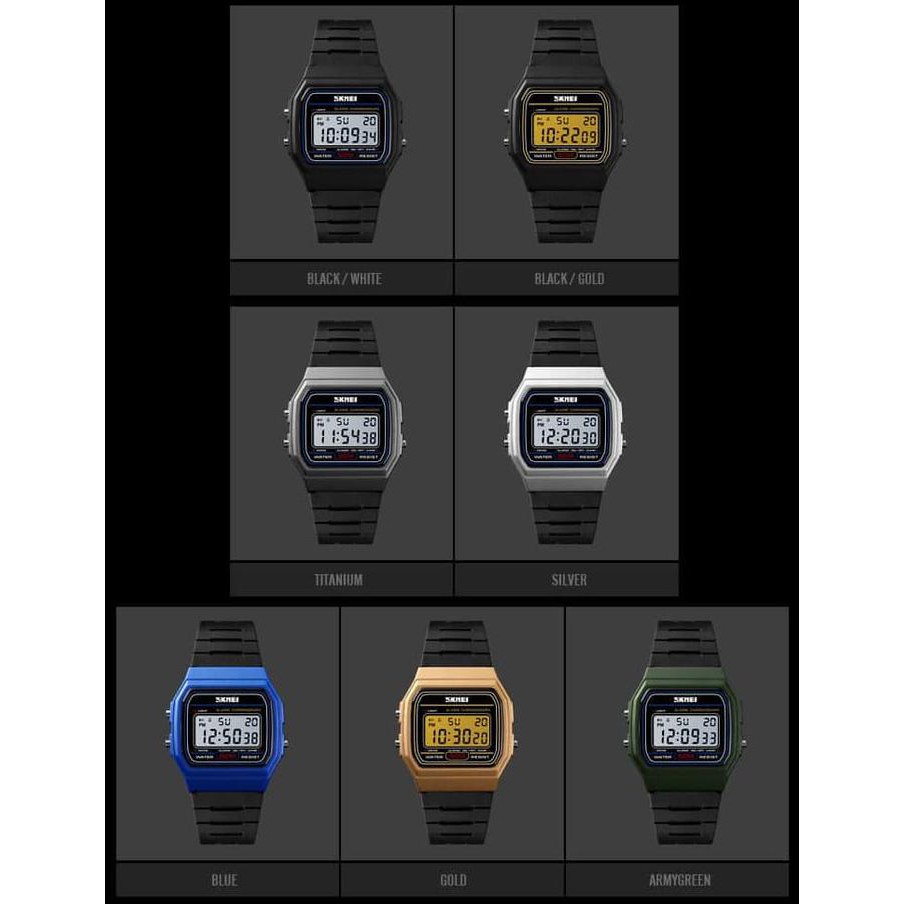 Jam Tangan Pria / Wanita Digital SKMEI Original 1412 Anti Air Casio JS0152