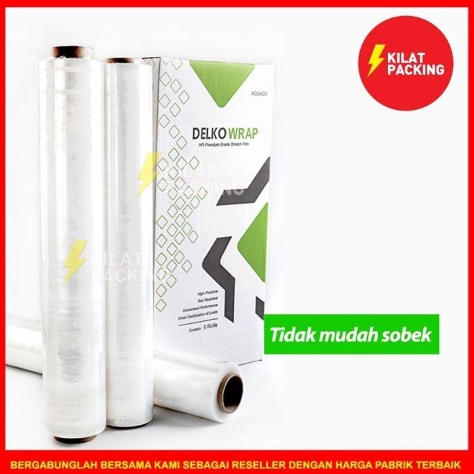 

Plastik Stretch Film Wrap - Wrapping Bening 50Cm X 300M Dus Gojek/Grab