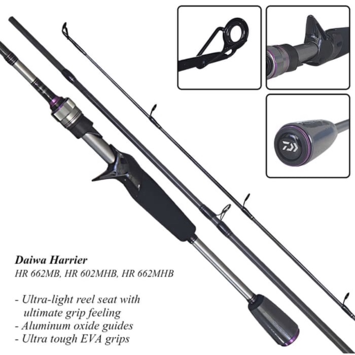 JORAN BC BAITCASTING DAIWA HARRIER 662MHB 198CM 20LBS