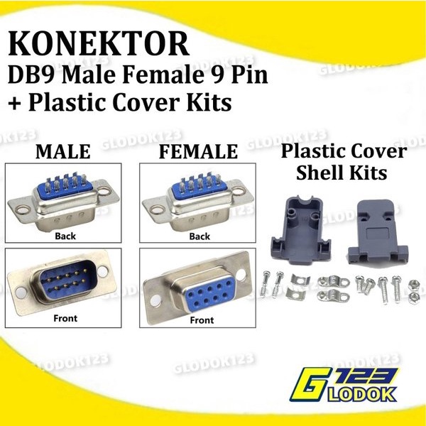 Konektor DB9 DB 9 Connector Male Female Socket Adapter RS232 Serial