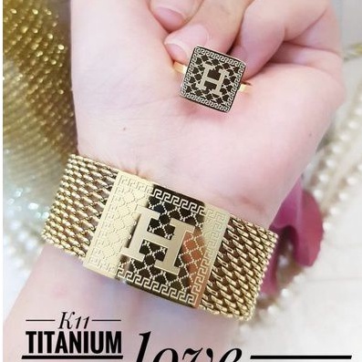 TiTanium set gelang cincin p29