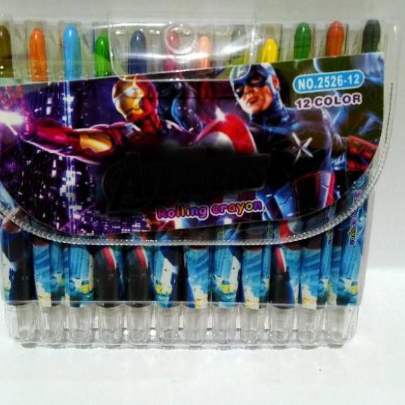 

BIG SALE!! KODE-764 SATU SET ( 12 WARNA ) Rolling Crayon Crayon Putar Karakter Animasi 12 Warna Pend