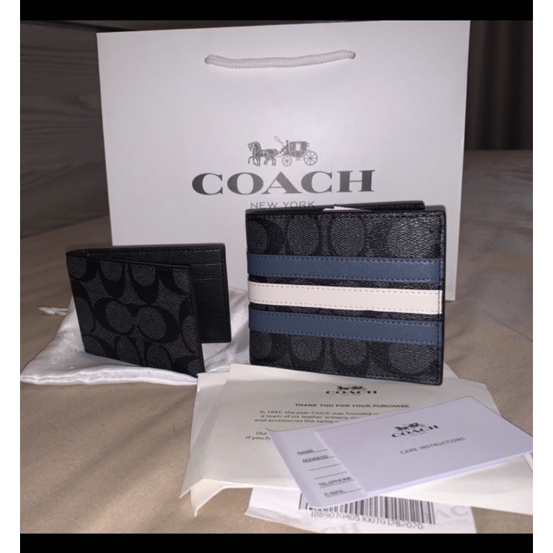 [SALE !!] Wallet Dompet Coach Pria/Laki laki Lengkap FULLSET