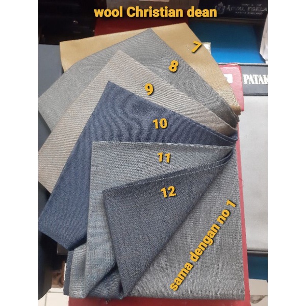 bahan kain wool celana/jas by Christian dean/ celana kantor/ jas pria wanita