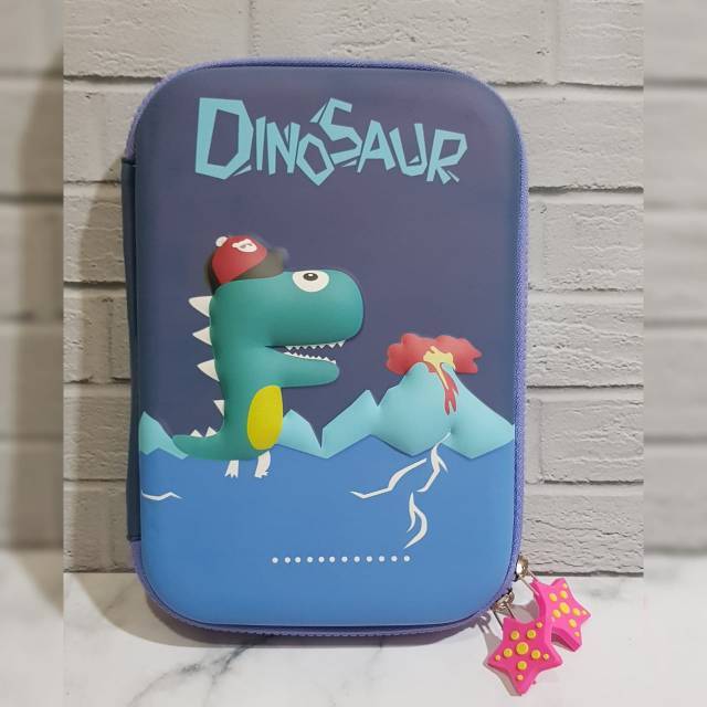 

Tempat Pensil Ala SMIGGLE timbul BLUE DINO