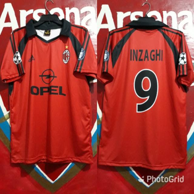 Jersey INZAGHI Milan 3rd 2001/02