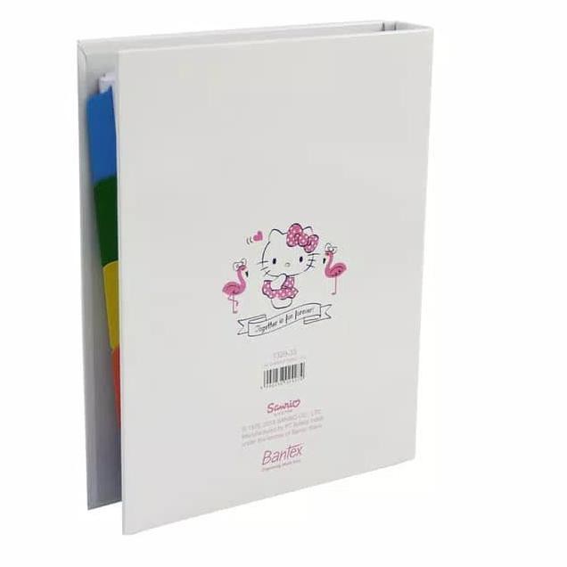 

` 8CR Binder loose leaf A5 Hello Kitty SUMMER SHELL (CAMPUS / 20 ring) ✽