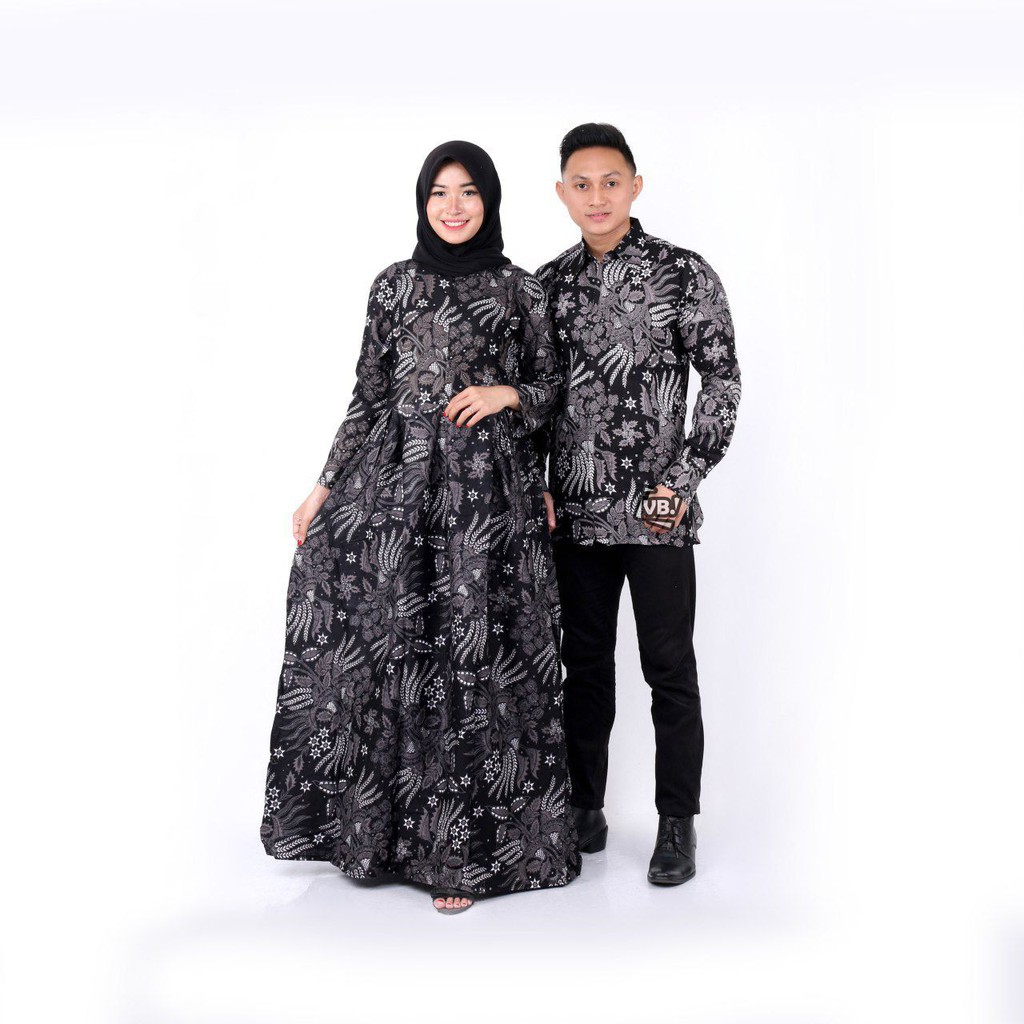 Maura Couple - Sania Ruffle Batik Couple Ori Ndoro Jowi Garansi Termurah Shopee - harga satuan pisah-Manggar abu